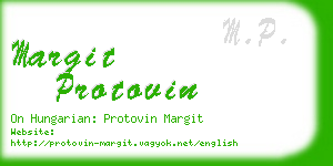 margit protovin business card